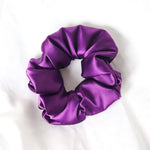 Tana's Scrunchies  - Plum Satin Scrunchie