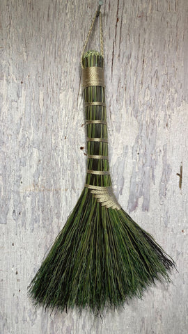 Spoons & Brooms - Medium Turkey Tail Whisk with Dyed Broomcorn - 1