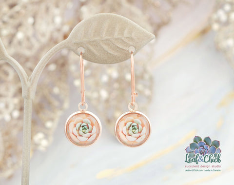 Leaf & Chick - Kidney Hoop Earrings - 1