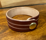 Van Eck Wood and Leather - Bracelet - Tan - 1