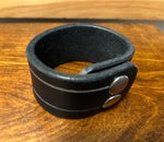 Van Eck Wood and Leather - Cuff - Black - 1