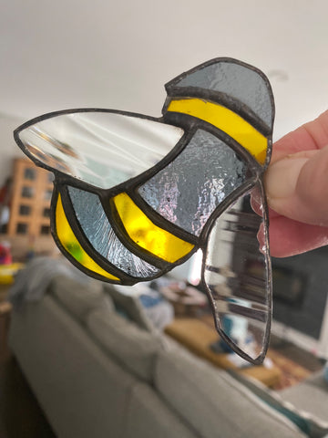 Cutting Edge Stained - Glass Bee Suncatcher - 1