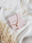 Rock Paper Pretty - Necklace white jade, blush Freshwater Pearls - 1