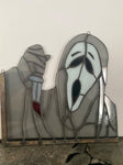 Cutting Edge Stained Glass Ghost Face with Dagger - 1