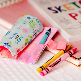 Tiny Owls - Travel Crayon Roll - 1