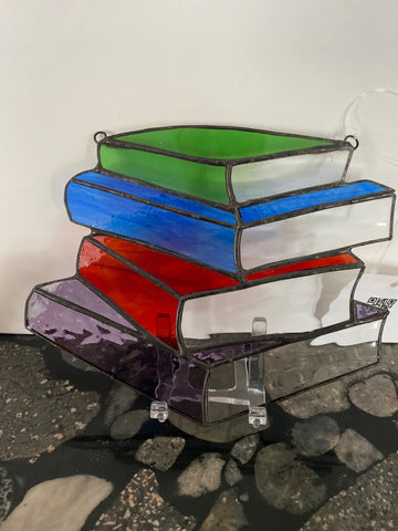 Cutting Edge Stained Glass - Stack of Books - 1