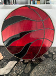 Cutting Edge Stained Glass - Toronto Raptors Logo - 1