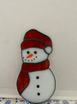 Cutting Edge Stained Glass - large snowman  - 1