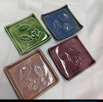 Samantha L Pottery - Sq Trinket Dish - 1