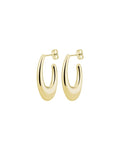 Moon Jewellery - Earrings - Titanium Steel/18kt Gold Plated