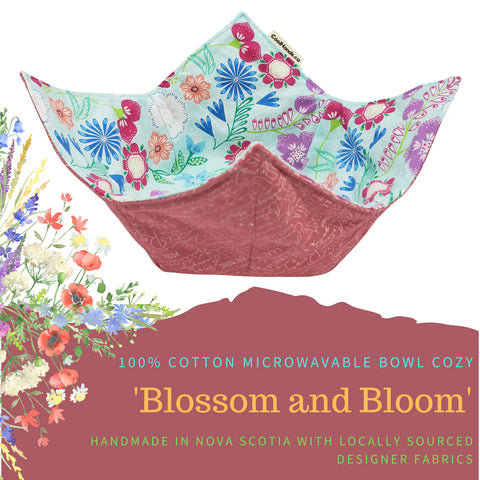 Cool Hand Nukes - 100% Cotton Microwavable Bowl Cozy - Blossom and Blooms