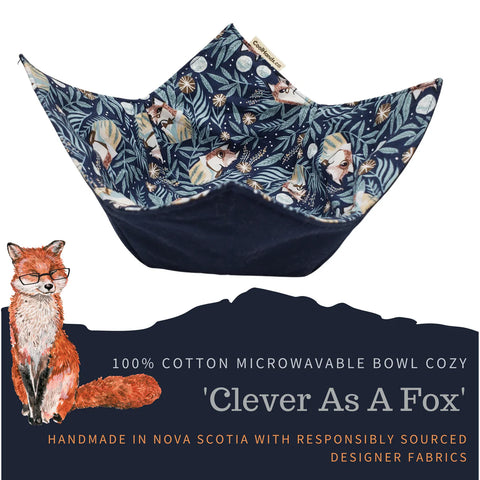 Cool Hand Nukes - 100% Cotton Microwavable Bowl Cozy - Clever as a Fox