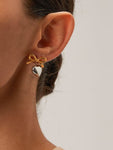 Moon Jewellery - Earrings - Stainless Steel/Plated Gold