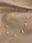 Moon Jewellery - Necklaces - Titanium Steel/18kt Gold Plated