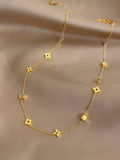 Moon Jewellery - Necklaces - Titanium Steel/18kt Gold Plated