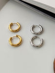 Moon Jewellery - Earrings - Titanium Steel/18kt Gold Plated