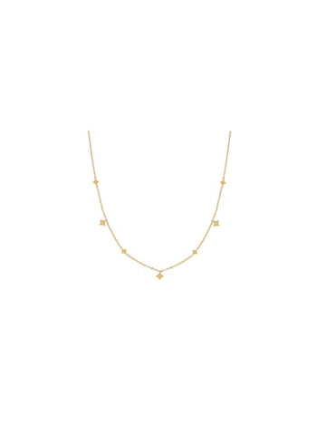 Moon Jewellery - Necklaces - Titanium Steel/18kt Gold Plated