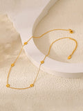 Moon Jewellery - Necklaces - Titanium Steel/18kt Gold Plated