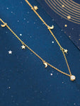 Moon Jewellery - Necklaces - 925 Sterling Silver/18kt Gold Plated