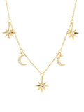 Moon Jewellery - Necklaces - 925 Sterling Silver/18kt Gold Plated