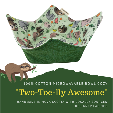 Cool Hand Nukes - 100% Cotton Microwavable Bowl Cozy - Two Toe-lly Awesome