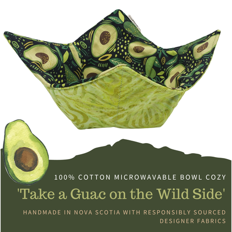 Cool Hand Nukes - 100% Cotton Microwavable Bowl Cozy - A Guac On The Wild Side